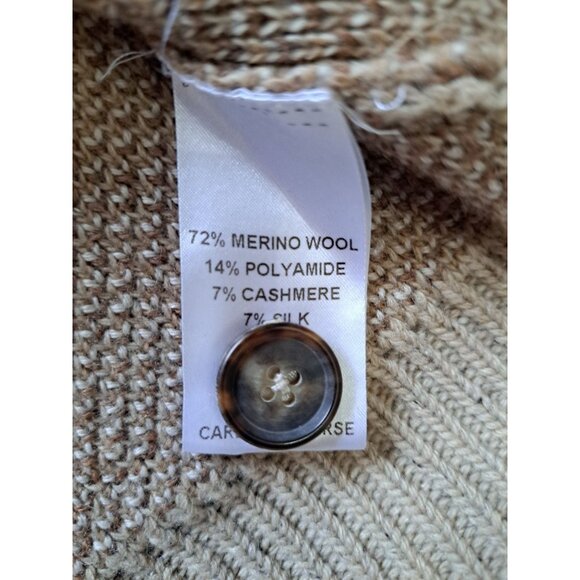 Billy Reid Parsons Cardigan XL Camel Sweater Shawl Collar Cashmere Wool Silk Men - Picture 9 of 10